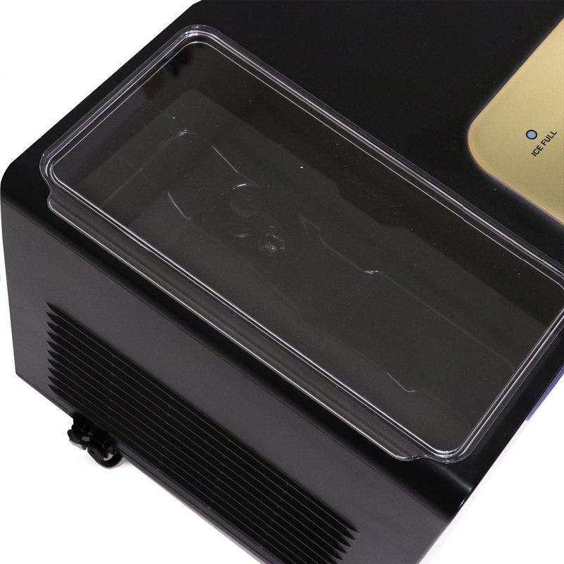 Black and Gold Stainless Steel Countertop Nugget Ice Maker