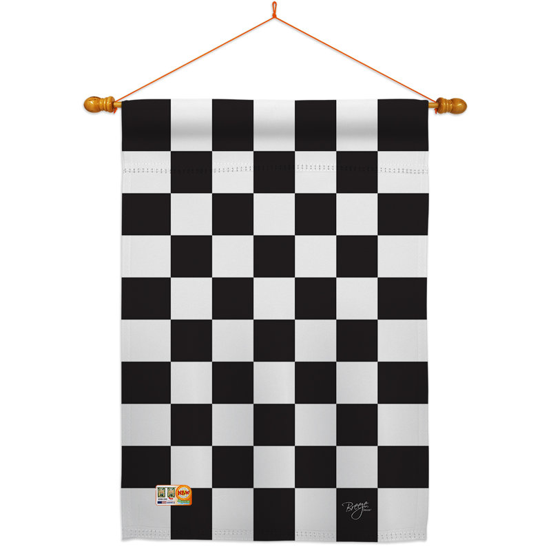 Double Sided 40'' H x 28'' W Polyester Flag Set