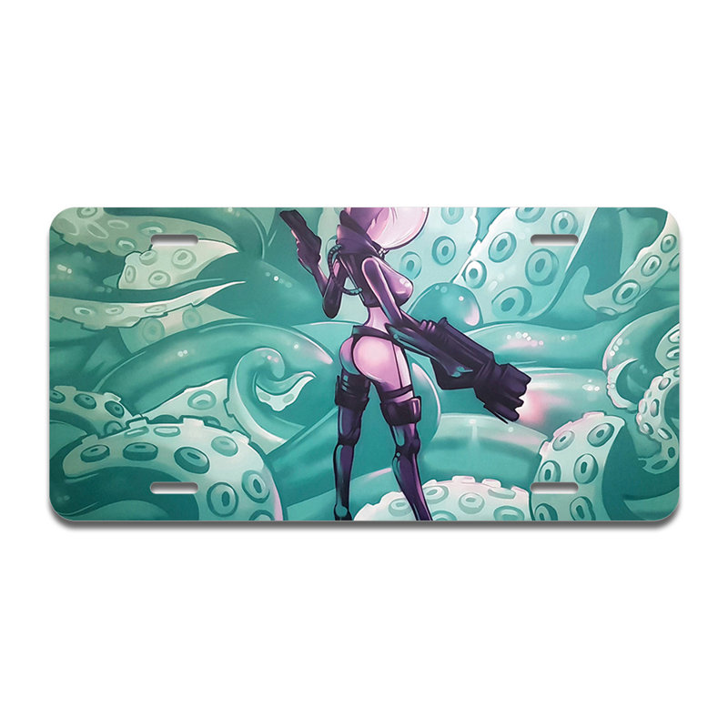Tentacle Invasion Aluminum Plate Frame