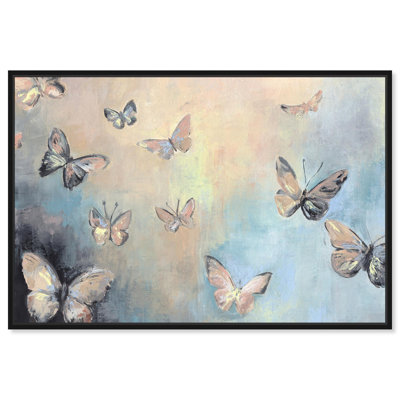 Décoration murale texturée «Butterflies I» par Art Remedy