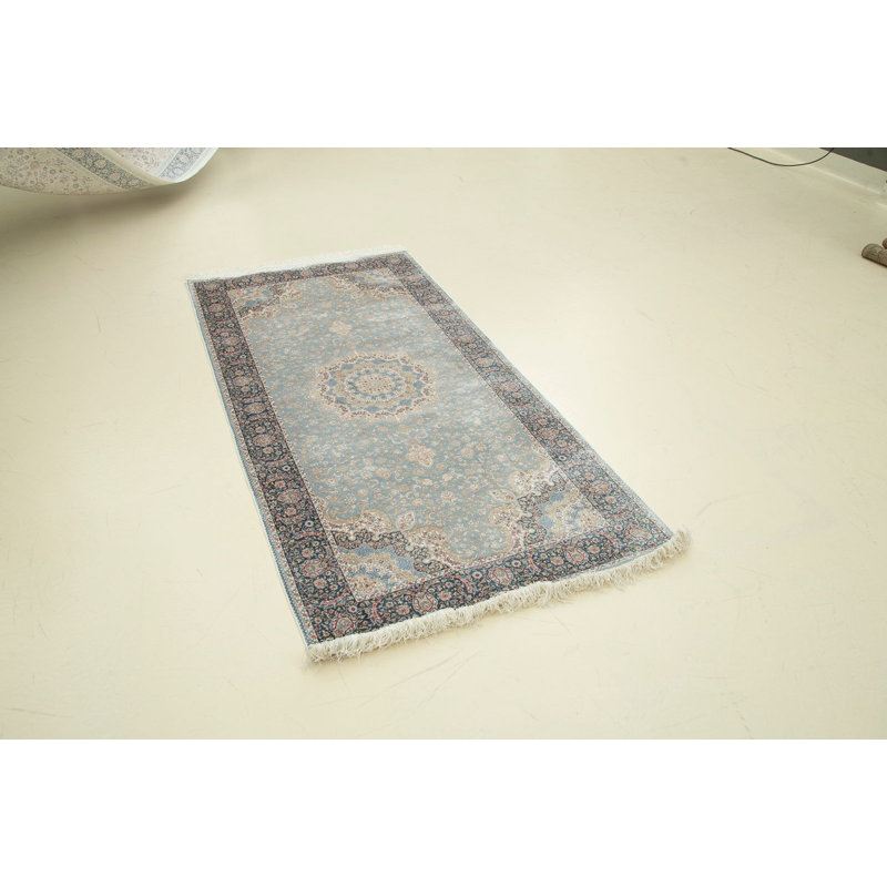 Tapis traditionnel touffeté à la main 3 pi 3 po x 9 pi 10 po Antep