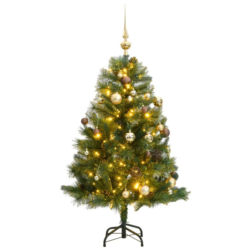 Arbre de Noël artificiel éclairé 3,9 pi - support inclus