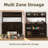 Abrianna Farmhouse Coffee Bar Cabinet with Storage, 47” Wine Bar, Wine Racks for Dining Room kitchen-1800922963
