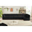 Klecka Velvet L-Shaped Sectional Reversible-82749434