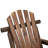 Reclining Wooden Outdoor Rocking Adirondack Chair,Walnut