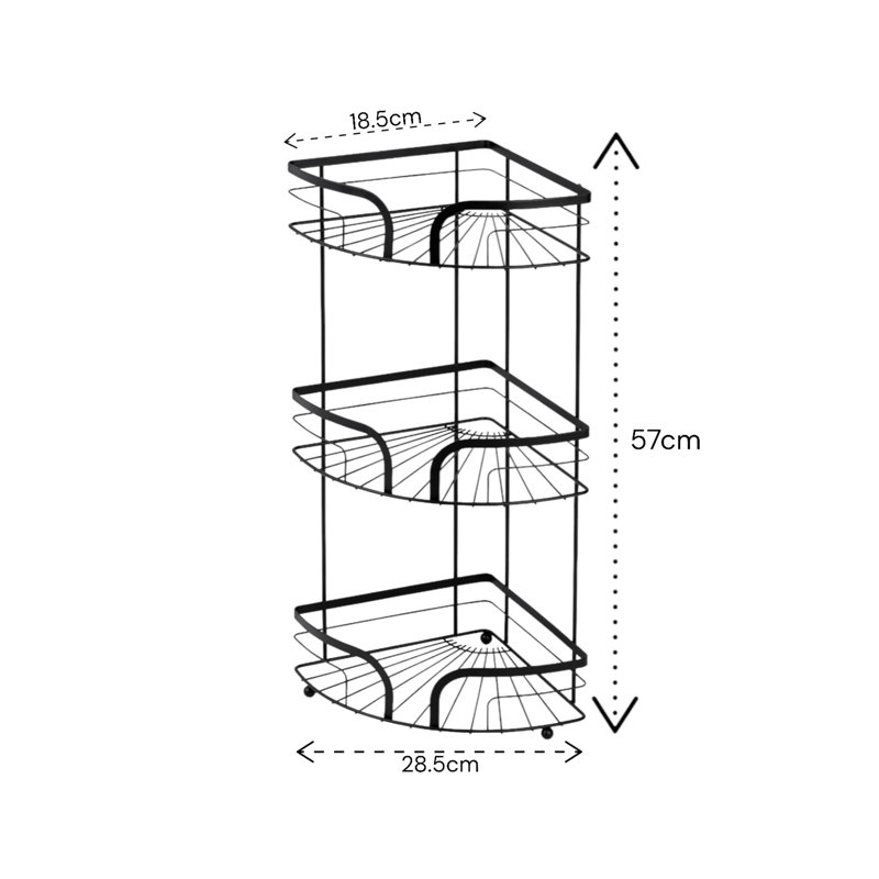 Bodin Shower Caddy, Matte Black