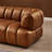 Bryani 90.2'' Genuine Leather Round Arm Sofa