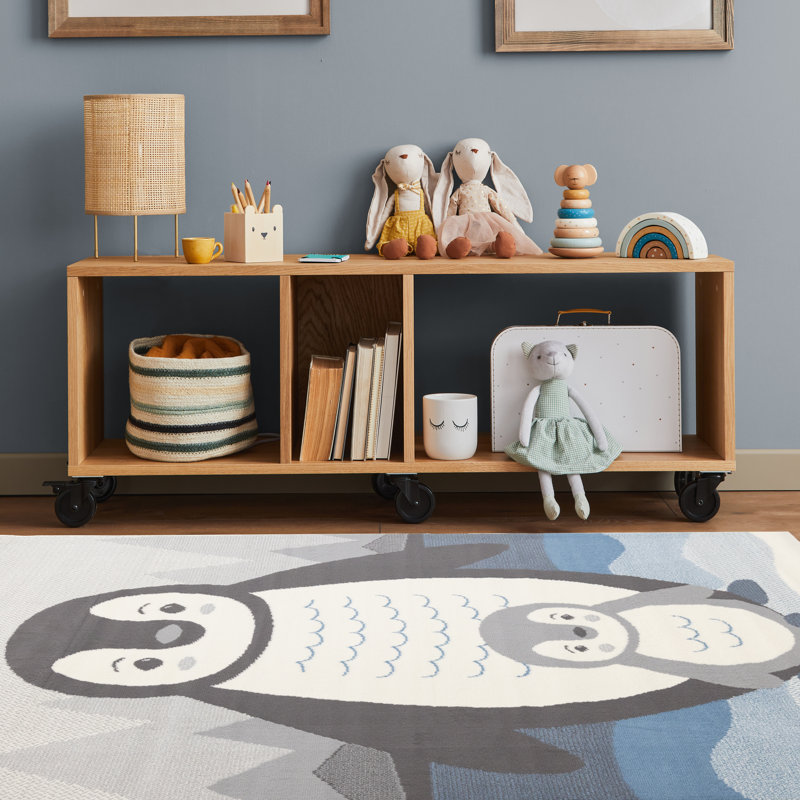 Tapis Mama Baby Penguin, Rectangle 3 pi 11 po x 5 pi 7 po