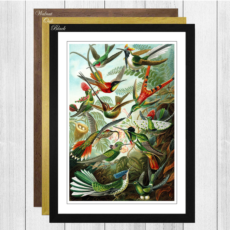 Single Picture Frame Print, Black