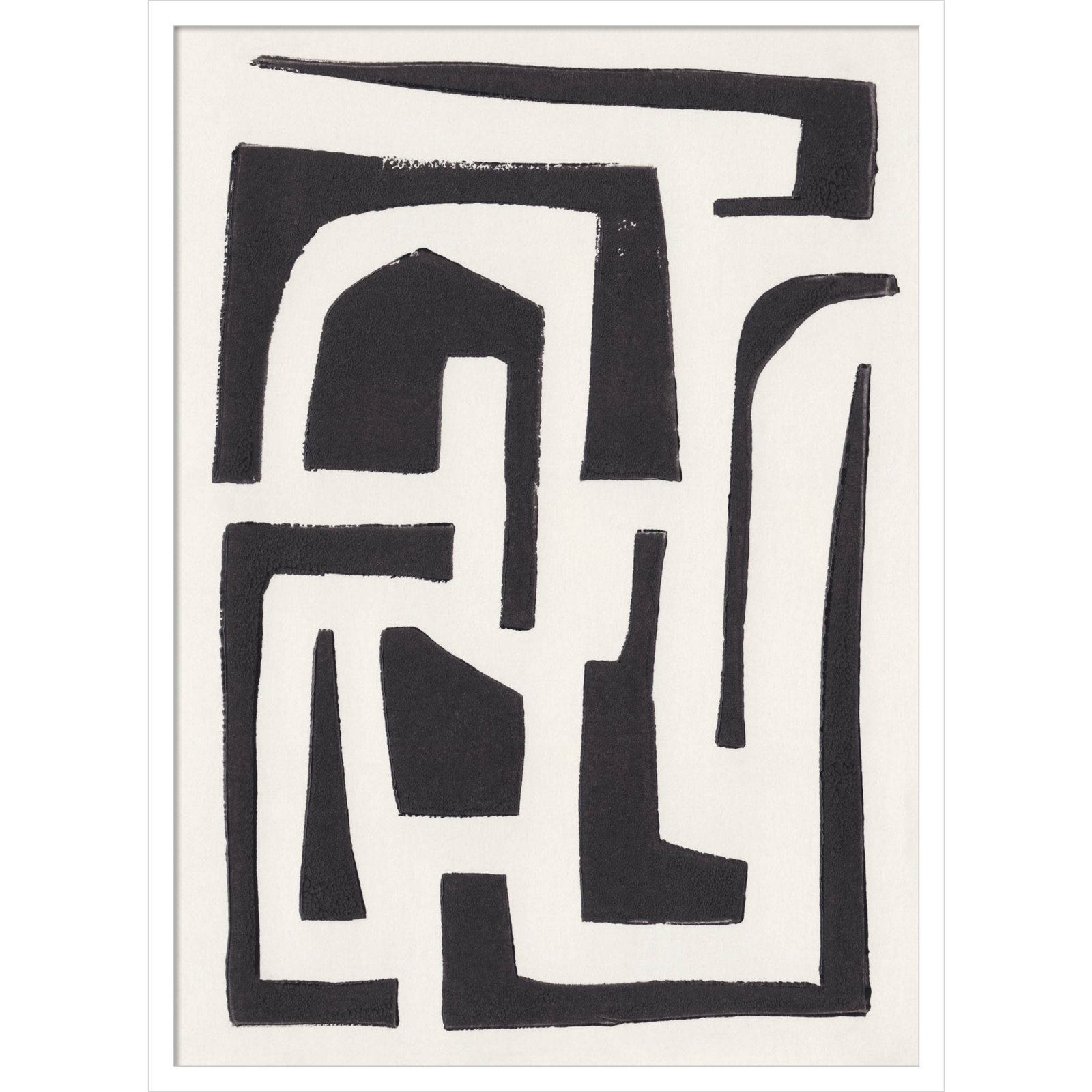 Neighborhood Print by Alisa Galitsyna, White, 33" H x 24" W x 1" D