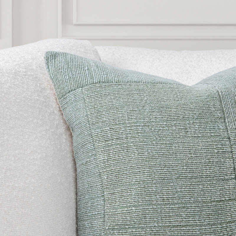 Moksha Linen Blend Throw Pillow, Dry Sage