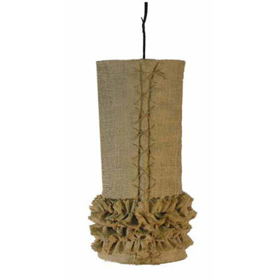 Adnaan 1 - Light Burlap Single Pendant