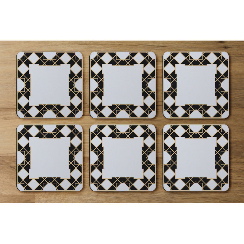 Square 6 Piece Coaster Set
