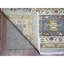 Tapis gris noué à la main de conception unique 8 pi 8 po x 11 pi 7 po New Age