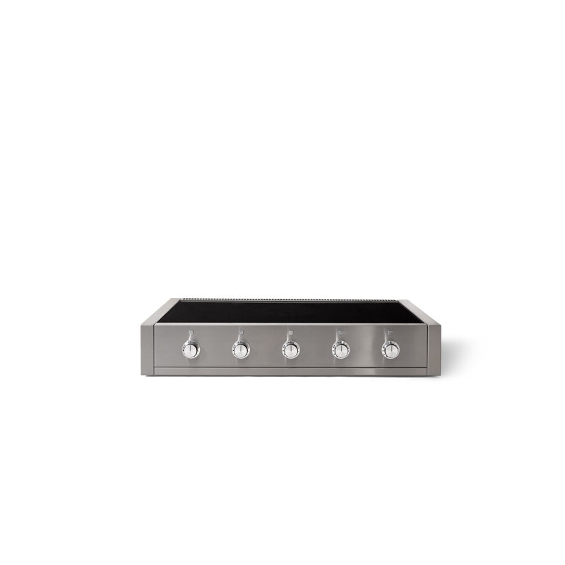 AGA Mercury 48"W. Induction Rangetop with Brushed Nickel Trim, Gloss Black
