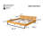 PINE WOOD BED FRAME KING SIZE-1270163486