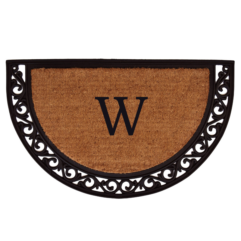 Assemgul Non-Slip Outdoor Doormat, Semi-Circle 2' x 3', W