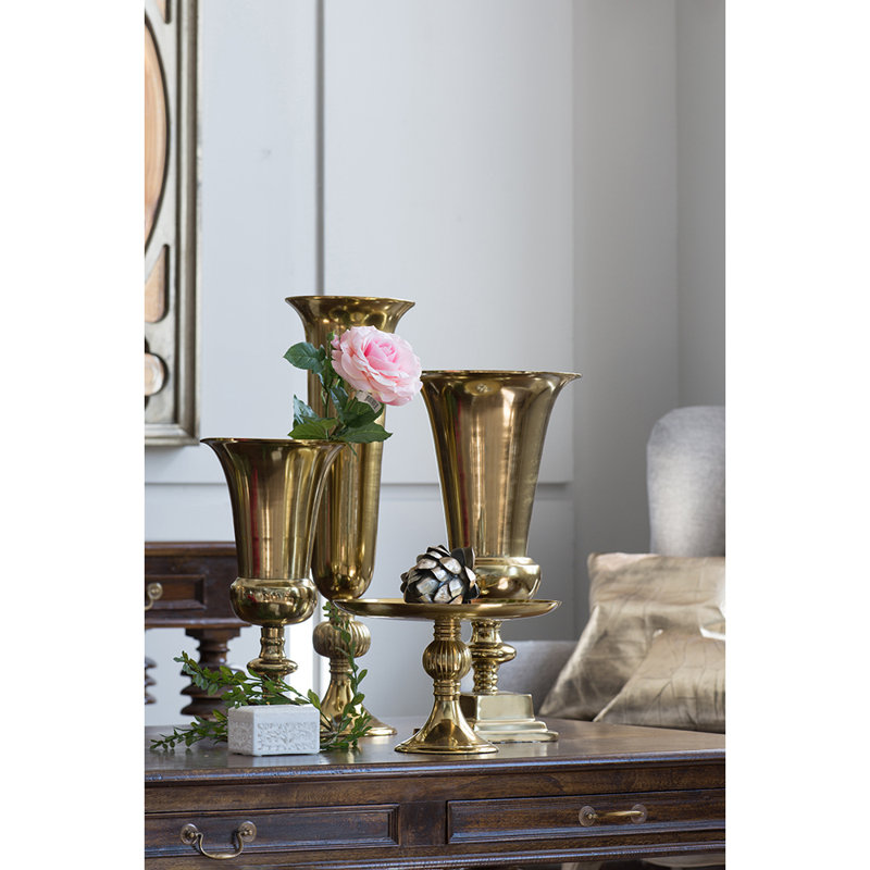 Handmade Metal Table Vase, 24" H x 12" W x 12" D