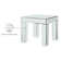 Nevels Mirrored Glass Top End Table
