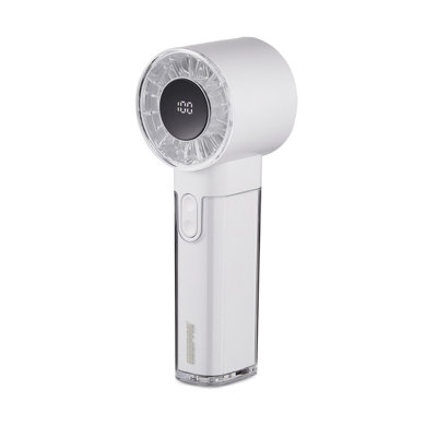GEEPAS Rechargeable Fan | Mini Digital Portable USB Fan for Travel Camping Office Outdoor Women | Handheld 3000mAh 100 Level Wind Speed Quiet Mode 10Hr Run Time | 2 Year Warranty