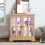 Magnifique vitrine exquise avec une touche antique et une tablette réglable