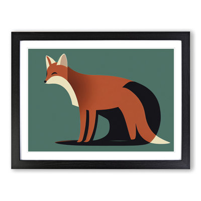 A First Rate Abstract Fox - Single Picture Frame Print
