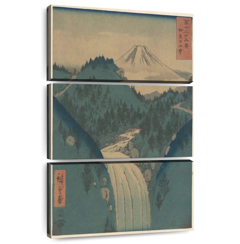Alvord vue de Fuji San depuis les montagnes, H 32 po x l 20 po