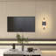 Applique murale d'intérieur moderne 14,5 po à 2 lumières à intensité variable pour porche de couloir de salle de bain-1860800040