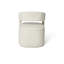 46.5cm H Boucle Upholstered Low Back Armchair in White