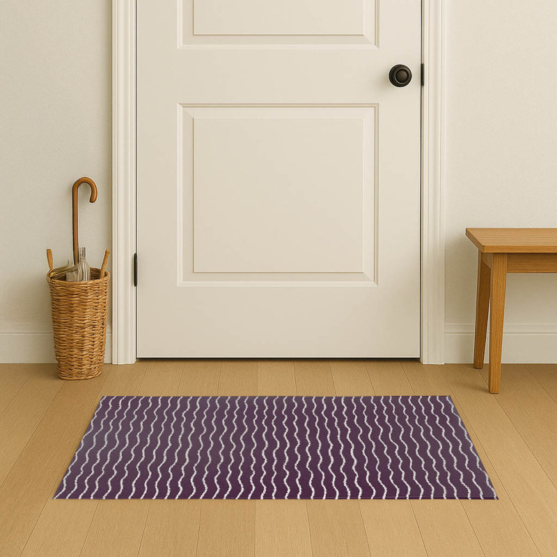 Paillasson Wave, Aubergine, L 3 po x L 5 po