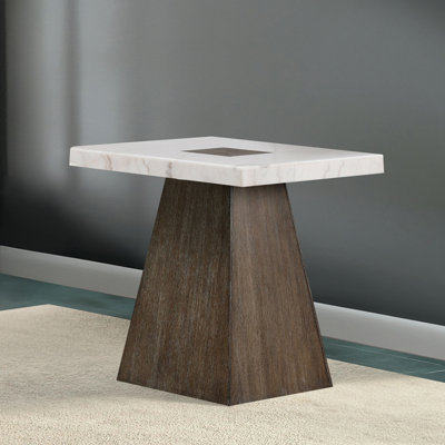 22.5" W Modern Contemporary Square End Table