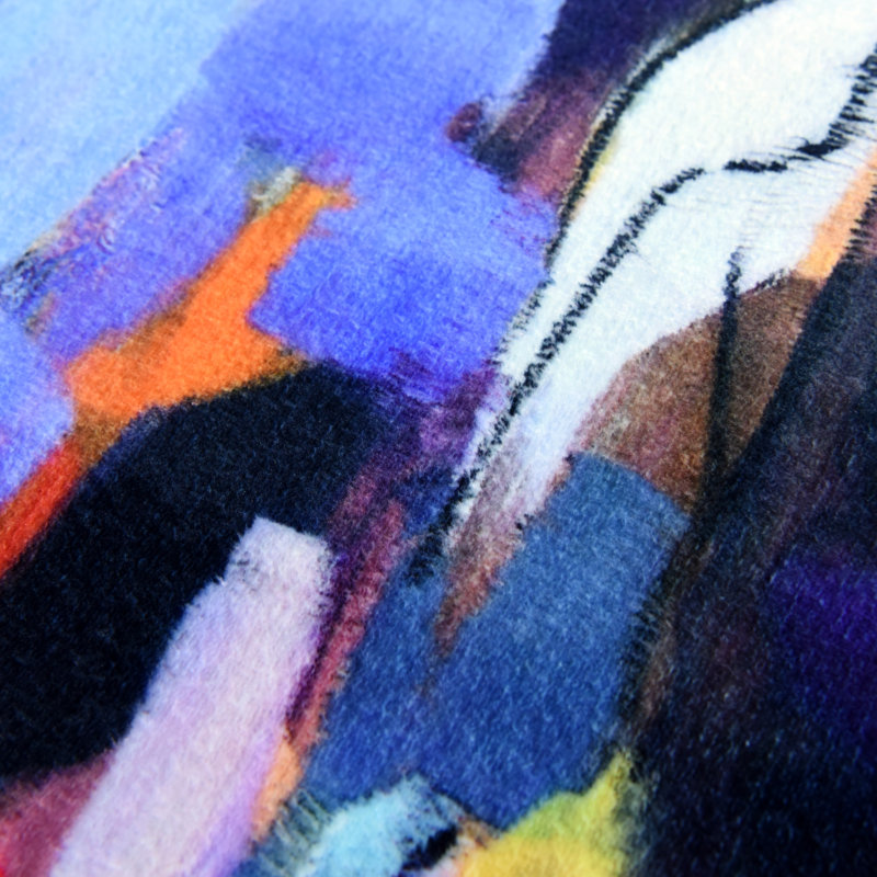 Always On My Mind Washable Abstract Area Rug, Power-loomed, Softness with Non-Slipping Backing