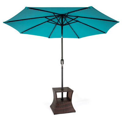 Porte-parapluie carré pe en rotin Lininger