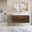 Meuble-lavabo mural simple 48 po avec plateau en résine intégré, 2 armoires, 2 tiroirs à fermeture en douceur et assemblage complet-88594117-134060626