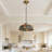 1 - Light Dome Stained Glass Pendant Light Tiffany-Style Single Light