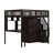 Gunjan Loft Bed with Bookshelf,Drawers,Desk,and Wardrobe-1069354026-1069354020