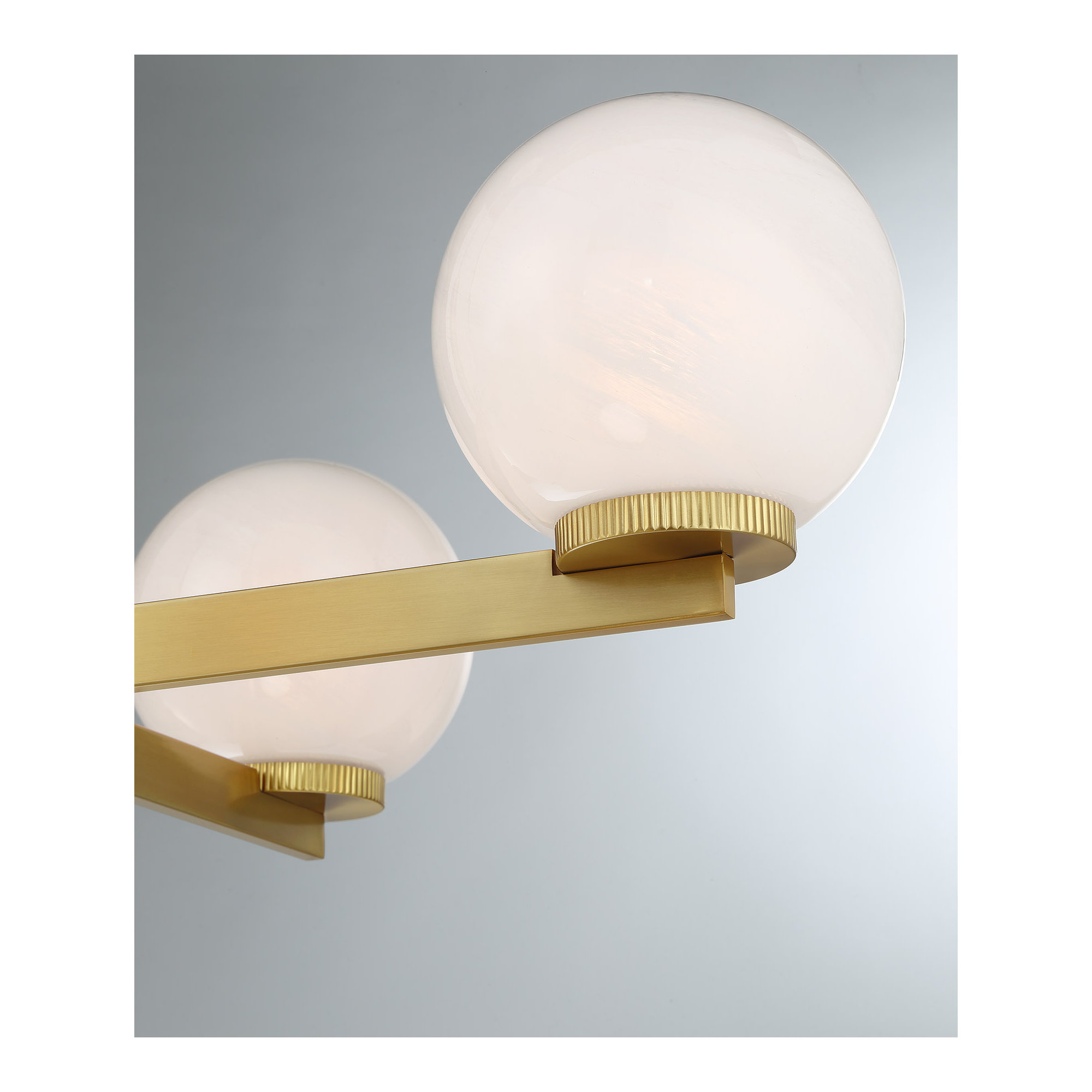 Claudette 4-Light Chandelier, Natural Brass