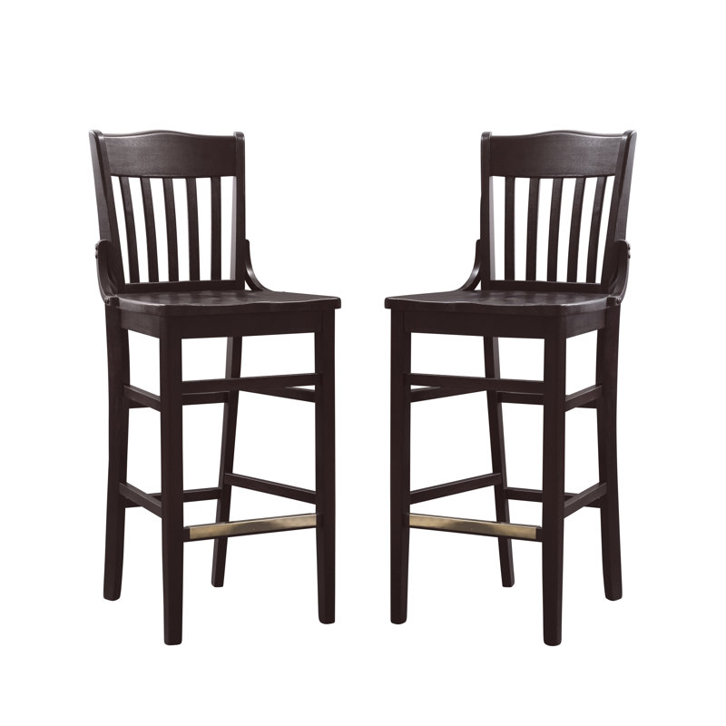 Tabouret de comptoir Frimmy Jace, Brun, Tabouret de bar (siège d’une hauteur de 30 po)