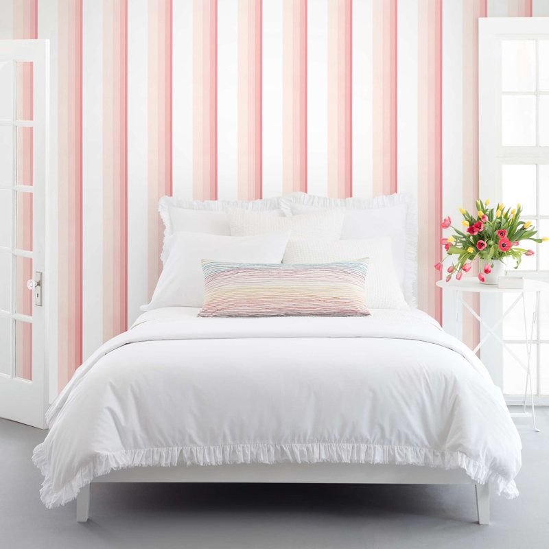 Gradient Stripe Wallpaper, Pink