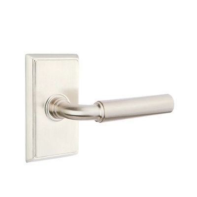 Passage Door Lever with Square Rosette