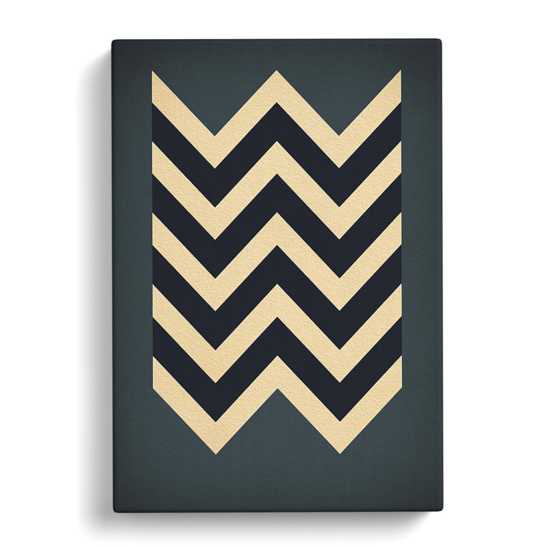 Chevrons Minimalism - Wrapped Canvas, 76cm H x 50cm W x 3cm D