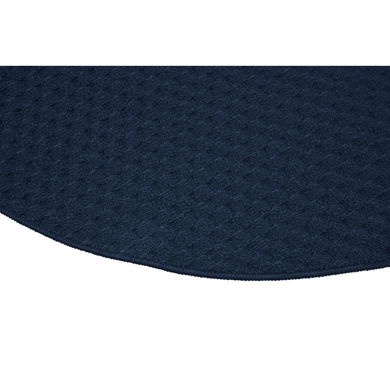 Tapis touffeté indigo, Rond 60 po