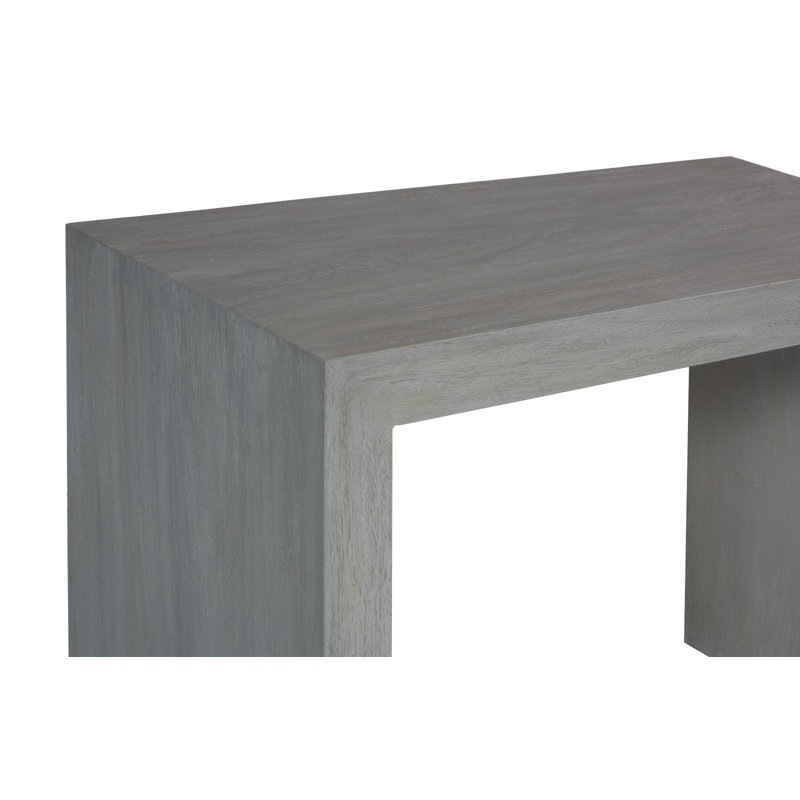 Waterfall Console Table in Weathered Gray