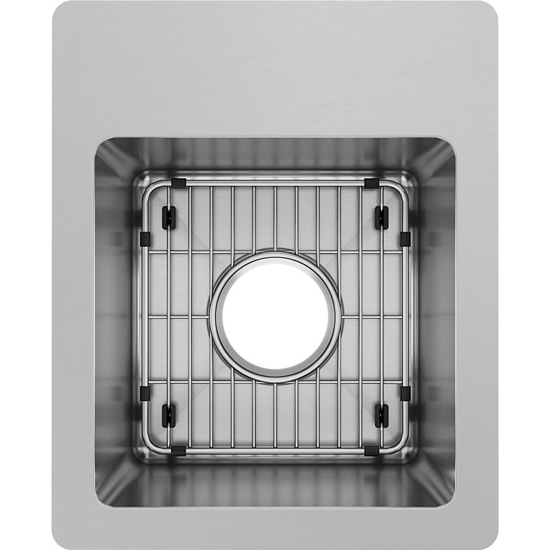 Évier de cuisine à double fixation Crosstown L 13 po x l 16 po, 0 trou