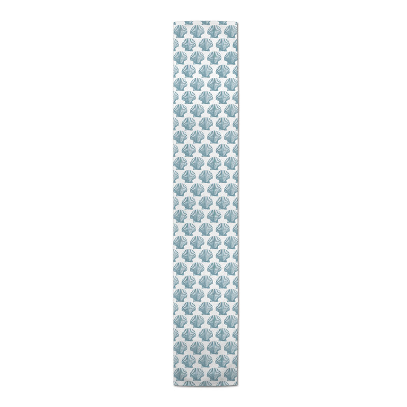 Amaya Geometric Table Runner, Royal Blue, 72" L x 16" W