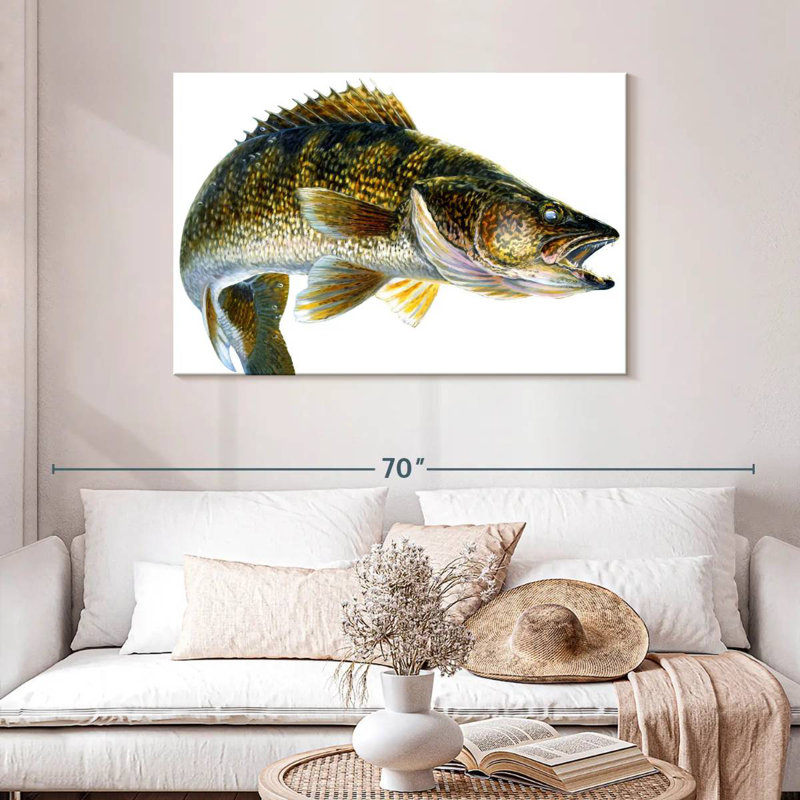Break Line Walleye, 30" H x 45" W