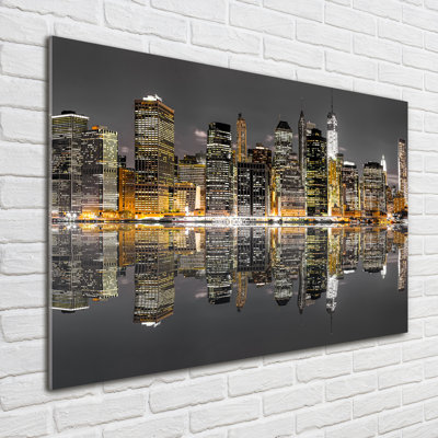 New York By Night - Unframed Art Prints on Glass