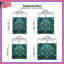Œuvre de couvre-lit à motif floral complexe-123423512