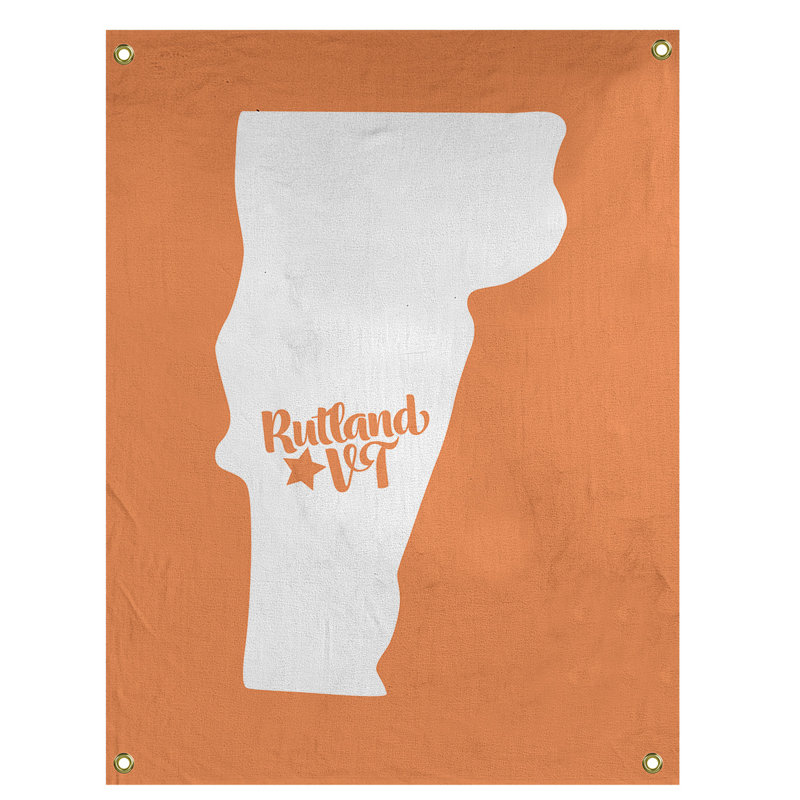 Tapisserie murale vermont rutland, H 36 po x l 26 po, Orange