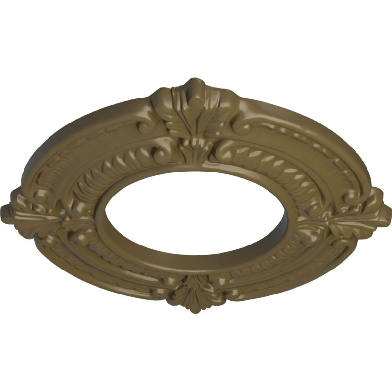 Médaillon de plafond Endurathane Benson, DO 9 po x P 4 1/8 po x P 5/8 po (convient aux auvents jusqu'à 4 1/8 po)
